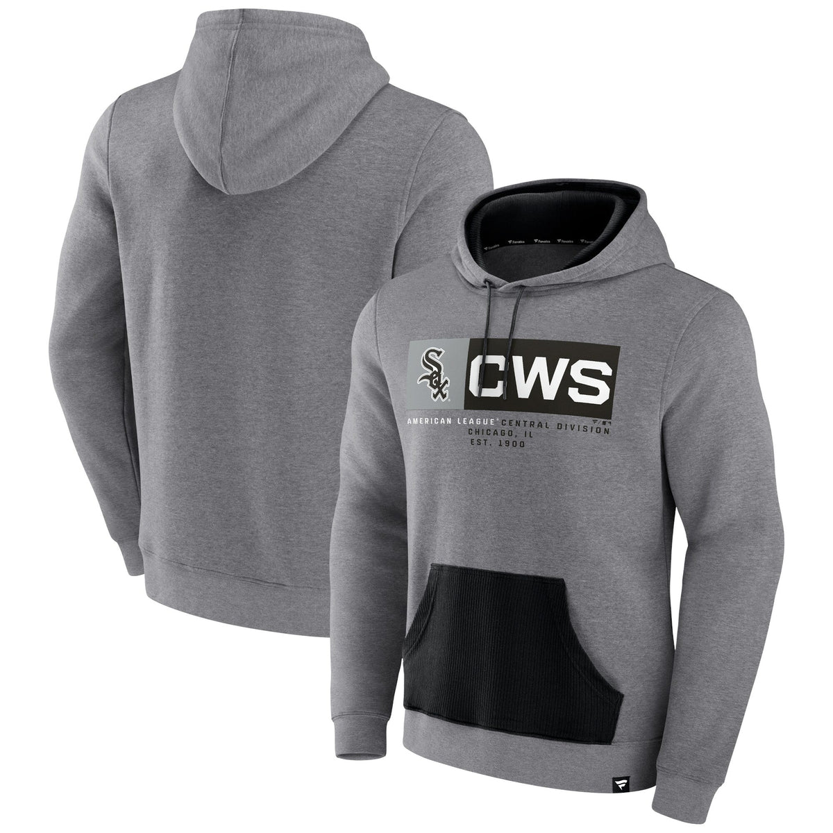 Chicago White Sox Iconic Steppin Up Fleece Pullover Men Hoody product image 1, provided for visual reference and product