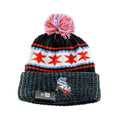Chicago White Sox Black 6 Dart Cuff Knit Beanie product image 1, provided for visual reference and product detail review