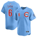 Matt Shaw Chicago Cubs Nike Men Baby Blue 2nd Alternate Limited Jersey product image 1, provided for visual reference and