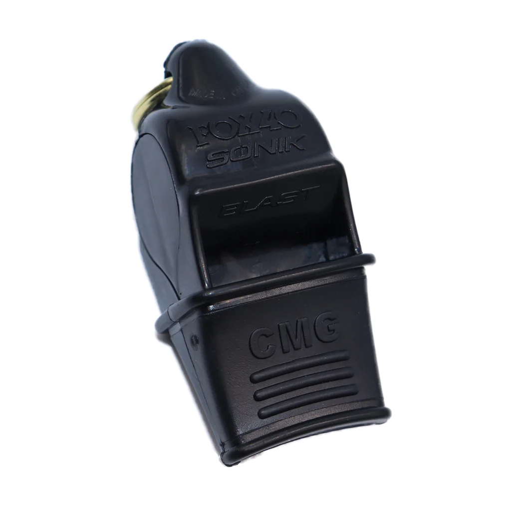 Fox 40 Sonik Blast CMG Official Whistle - Black product image 1, provided for visual reference and product detail review