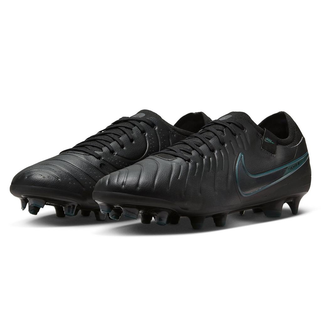 Nike Tiempo Legend 10 Pro FG - Black/Black-Deep Jungle product image 2, provided for visual reference and product detail