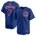 Dansby Swanson Chicago Cubs Nike Royal Alternate Limited Jersey product image 1, provided for visual reference and product