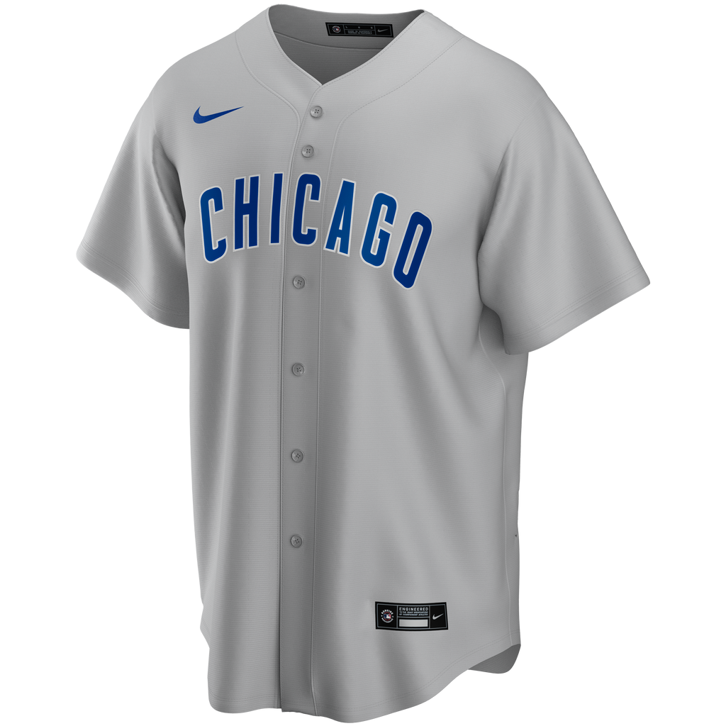 Fergie Jenkins Chicago Cubs Road Gray Men Replica Jersey product image 3, provided for visual reference and product detail