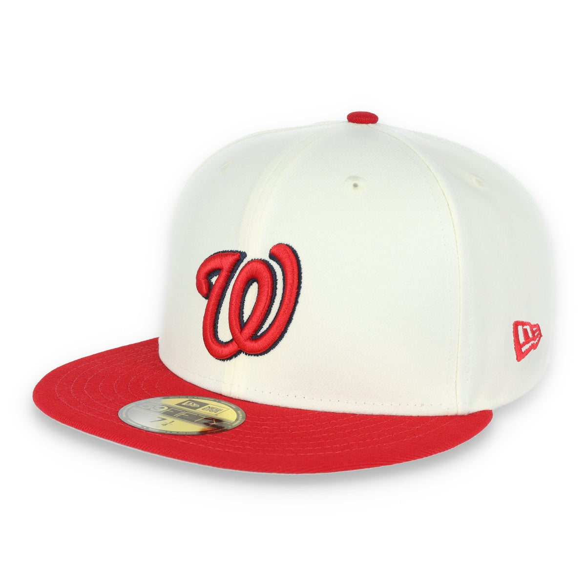 New Era Washington Nationals 2019 World Series Side Patch Throwback White 59FIFTY Fitted product image 3, provided for