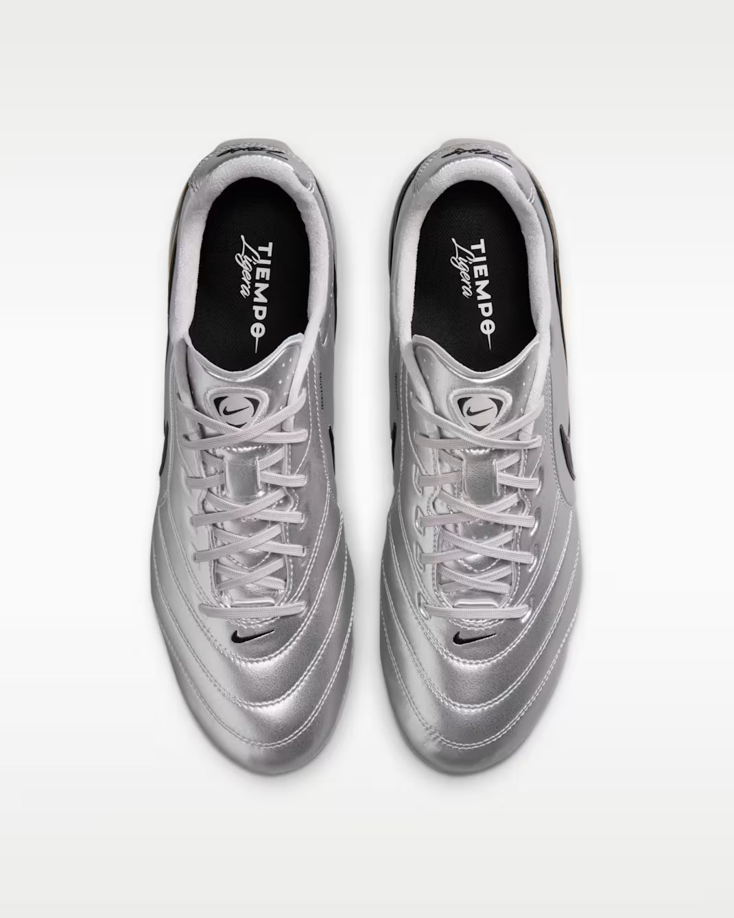 Nike Tiempo Ligera Pro FG-Metallic Silver/black product image 2, provided for visual reference and product detail review