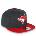 New Era Toronto Blue Jays 2-Tone Color Pack 9FIFTY Snapback Hat-Grey/Scarlet product image 1, provided for visual reference
