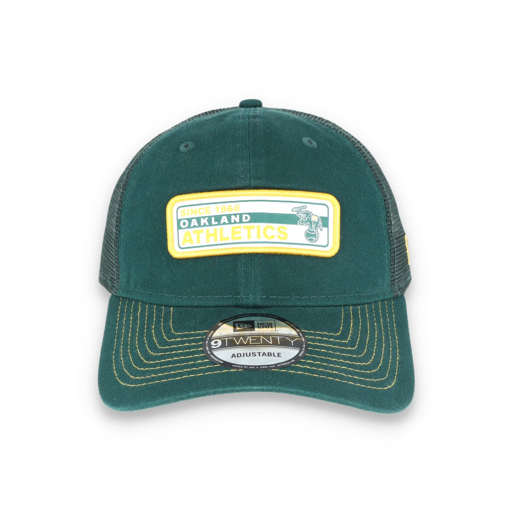 Oakland Athletics Worn Trucker 9TWENTY - GREEN product image 2, provided for visual reference and product detail review