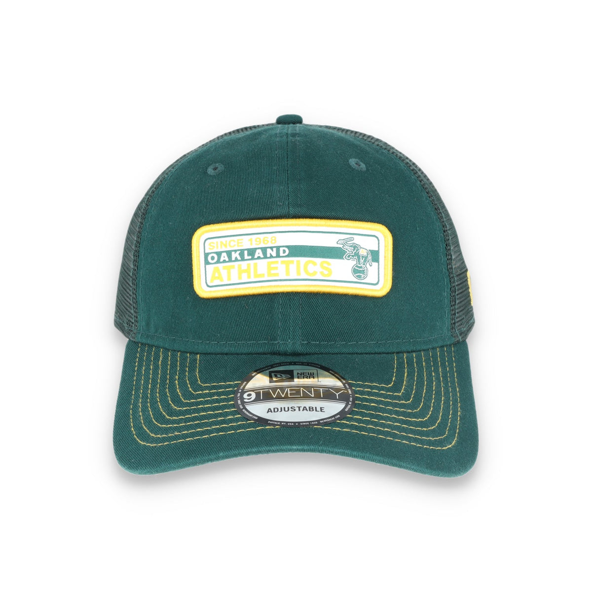 Oakland Athletics Worn Trucker 9TWENTY - GREEN product image 2, provided for visual reference and product detail review