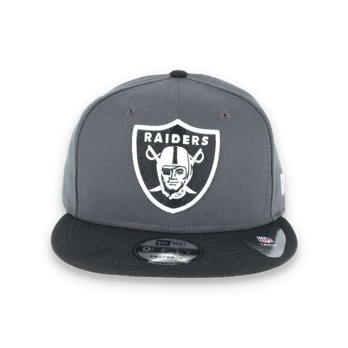 LAS VEGAS RAIDERS NEW ERA DARK GRAPH BLACK SHIELD 9FIFTY Snapback ADJUSTABLE HAT product image 2, provided for visual
