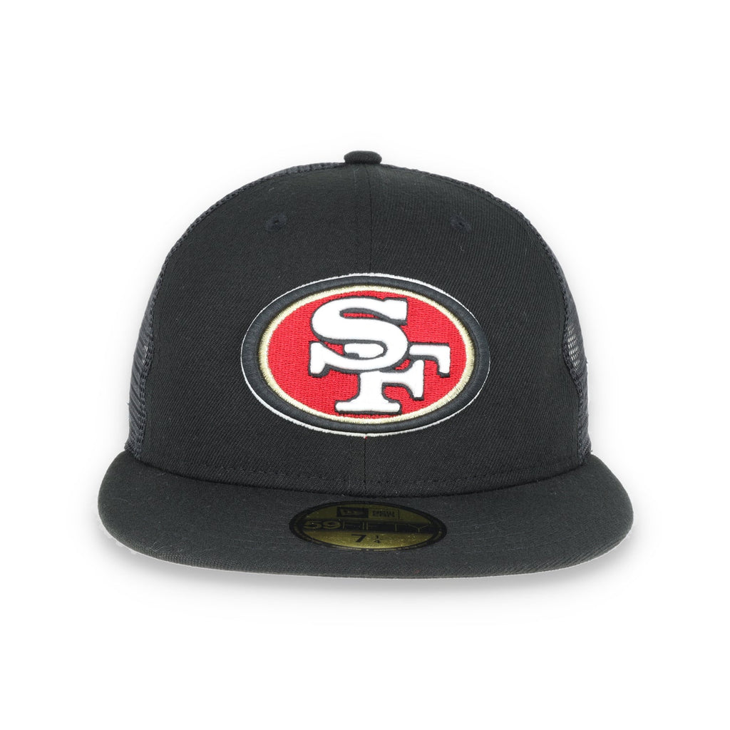 San Francisco 49ers New Era 59FIFTY MESHBACK-BLACK product image 2, provided for visual reference and product detail review