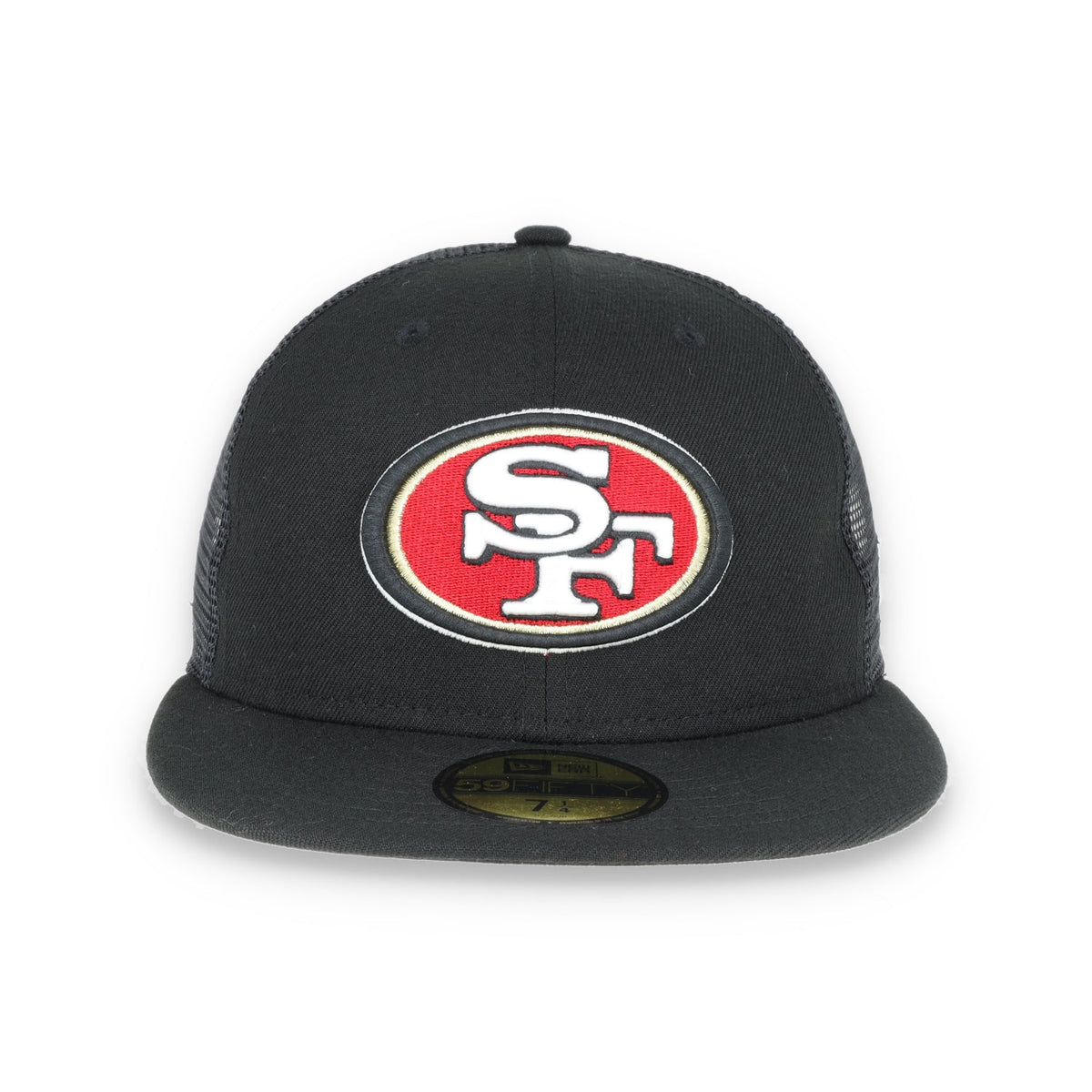 San Francisco 49ers New Era 59FIFTY MESHBACK-BLACK product image 2, provided for visual reference and product detail review