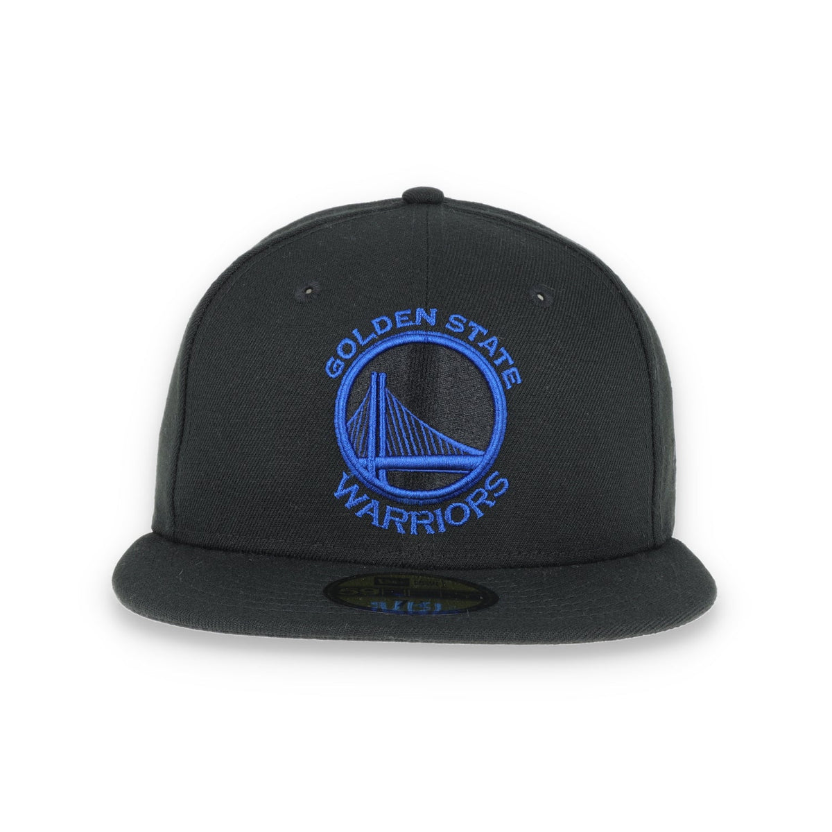 Golden State Warriors New Era 59Fifty Hat-Black/Dark Blue product image 2, provided for visual reference and product detail