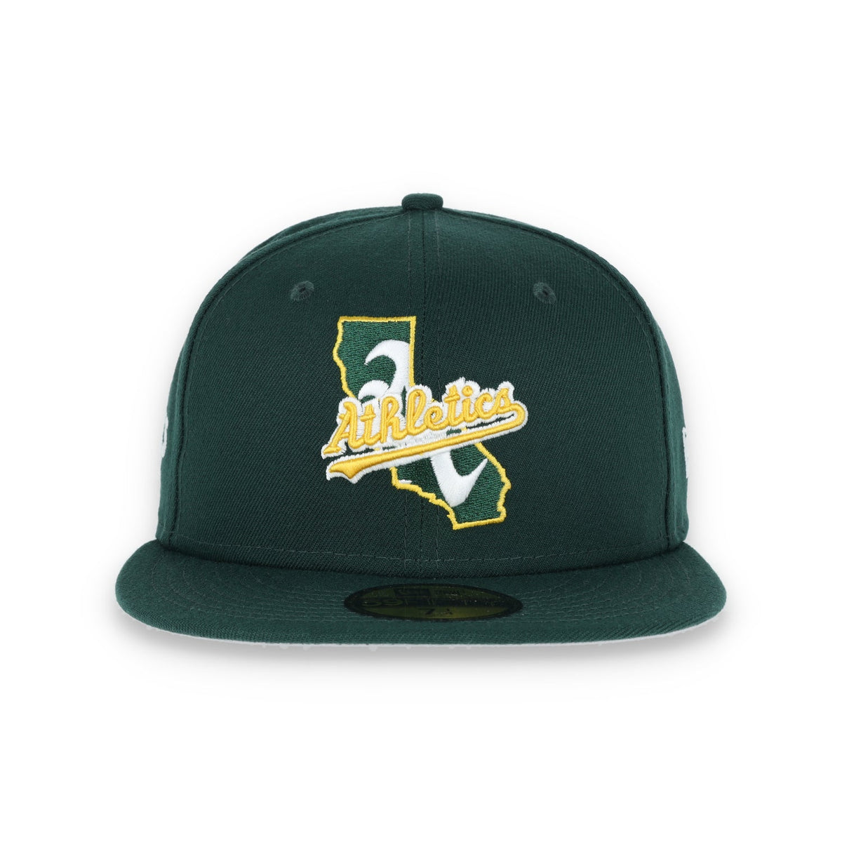 Oakland Athletics New Era Local C1 59Fifty Fitted Hat product image 2, provided for visual reference and product detail