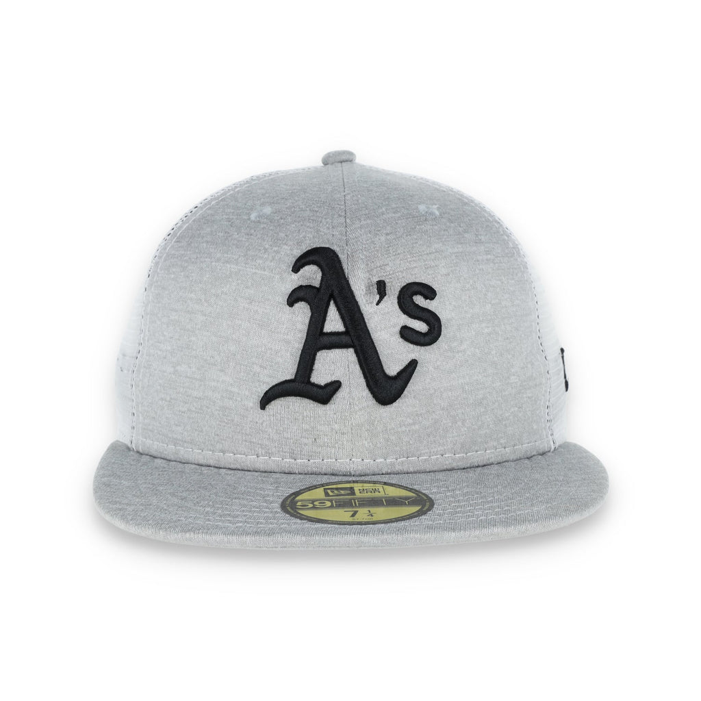 Oakland Athletics New Era 59Fifty Cap-white Mesh product image 2, provided for visual reference and product detail review