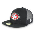 San Francisco 49ers New Era 59FIFTY MESHBACK-BLACK product image 1, provided for visual reference and product detail review
