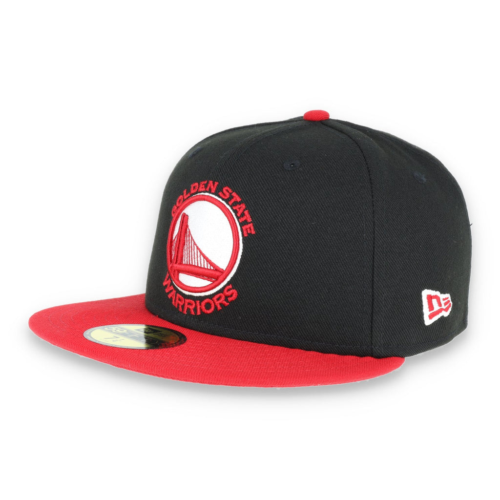Golden State Warriors New Era 59Fifty Hat-Black/Red product image 1, provided for visual reference and product detail review
