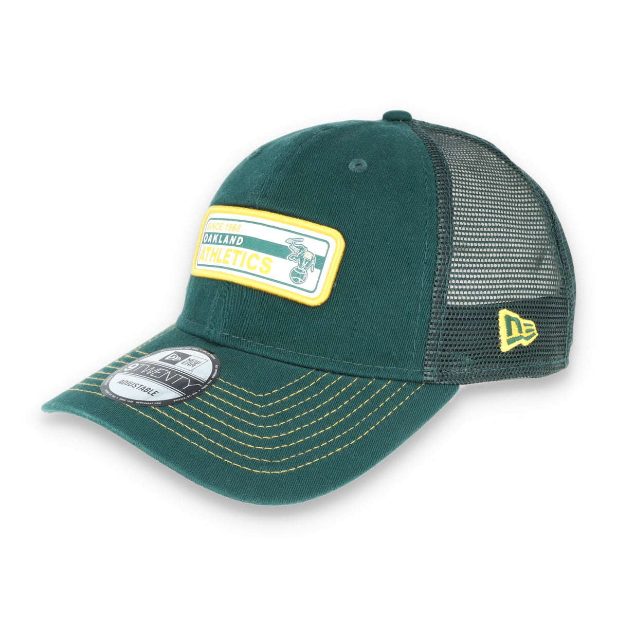 Oakland Athletics Worn Trucker 9TWENTY - GREEN product image 1, provided for visual reference and product detail review