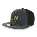 Oakland Athletics New Era 59Fifty Cap-Dark Grey/Black product image 1, provided for visual reference and product detail