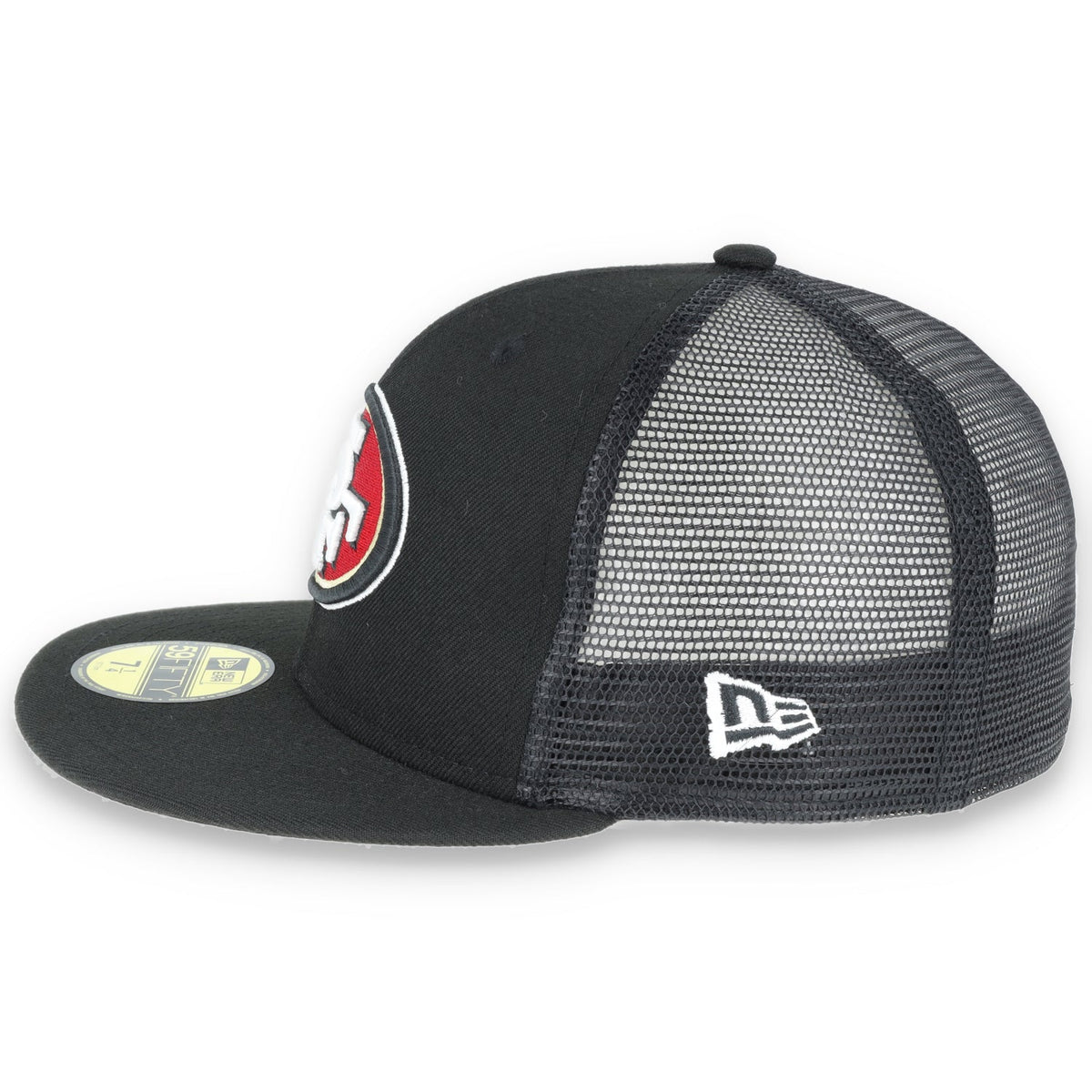 San Francisco 49ers New Era 59FIFTY MESHBACK-BLACK product image 5, provided for visual reference and product detail review