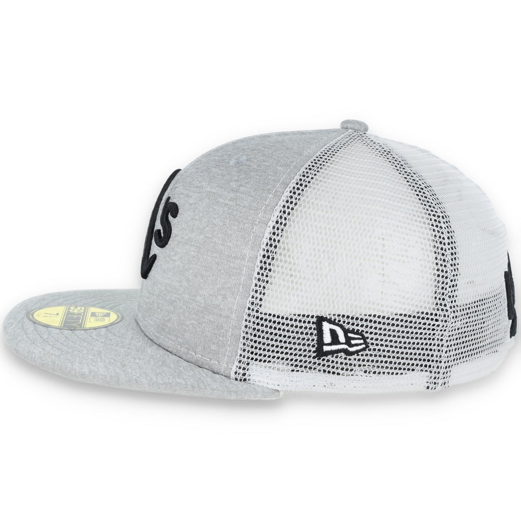 Oakland Athletics New Era 59Fifty Cap-white Mesh product image 6, provided for visual reference and product detail review