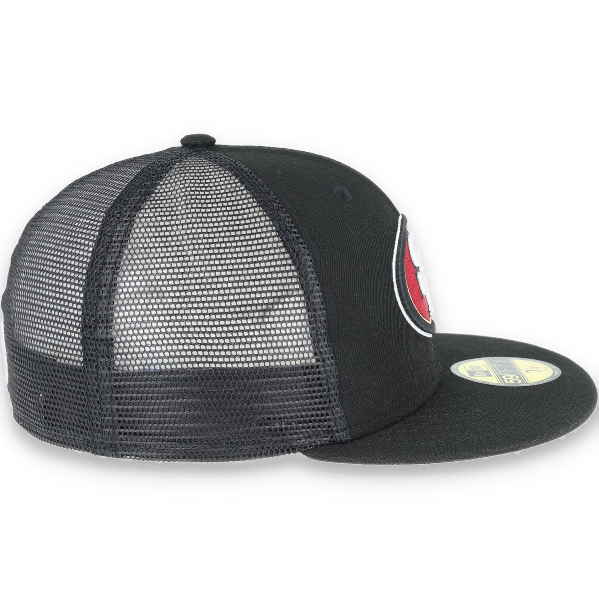 San Francisco 49ers New Era 59FIFTY MESHBACK-BLACK product image 4, provided for visual reference and product detail review