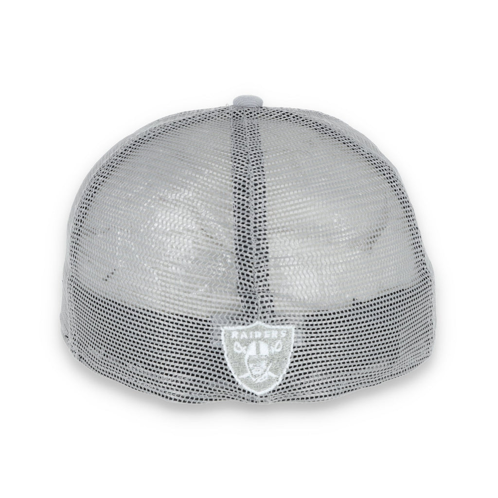 LAS VEGAS RAIDERS NEW ERA mesh script 59FIFTY FITTED-GRAY product image 5, provided for visual reference and product detail