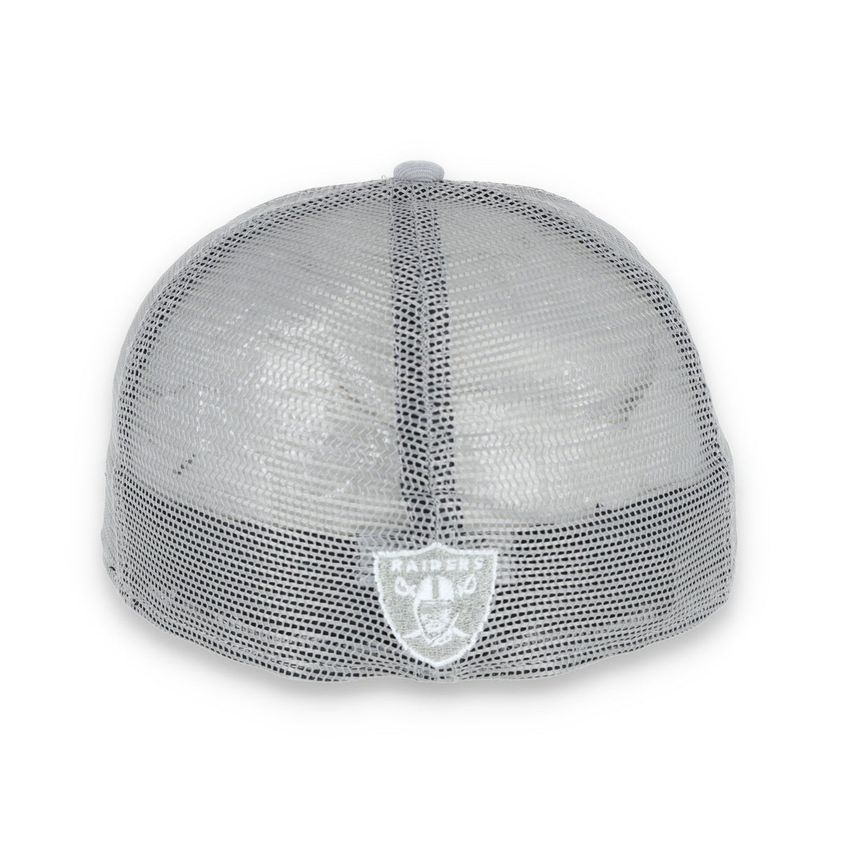 LAS VEGAS RAIDERS NEW ERA mesh script 59FIFTY FITTED-GRAY product image 5, provided for visual reference and product detail
