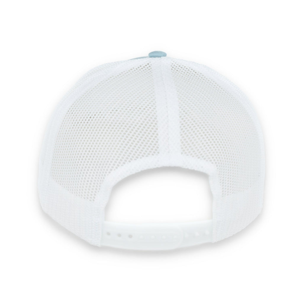 The Coliseum Napa Valley Modified Flat Bill Mesh Hat - Smoke Blue/White product image 5, provided for visual reference and