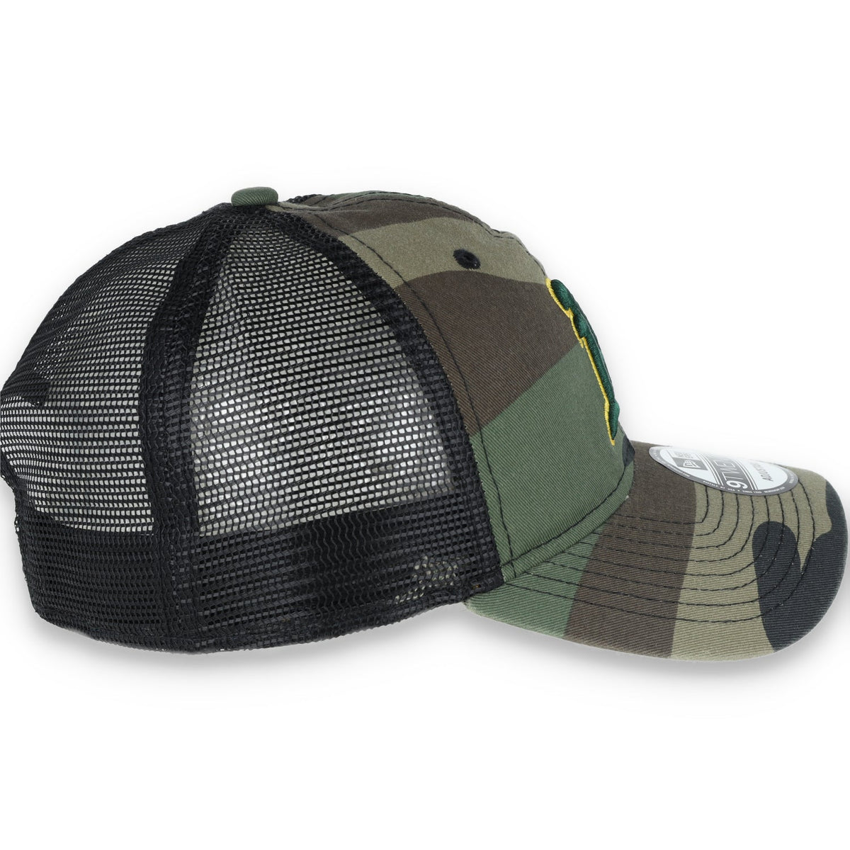 New Era Oakland A's Trucker 9TWENTY Adjustable Hat - Camo product image 4, provided for visual reference and product detail