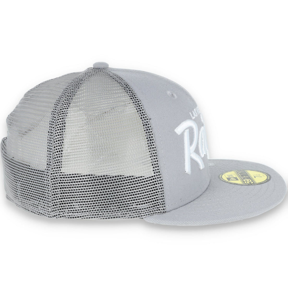 LAS VEGAS RAIDERS NEW ERA mesh script 59FIFTY FITTED-GRAY product image 4, provided for visual reference and product detail