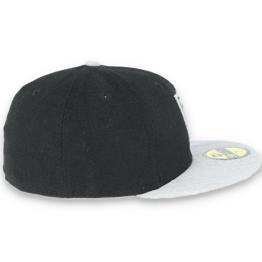 New Era Las Vegas Raiders Basic 59Fifty Fitted hat-black/heather grey product image 4, provided for visual reference and