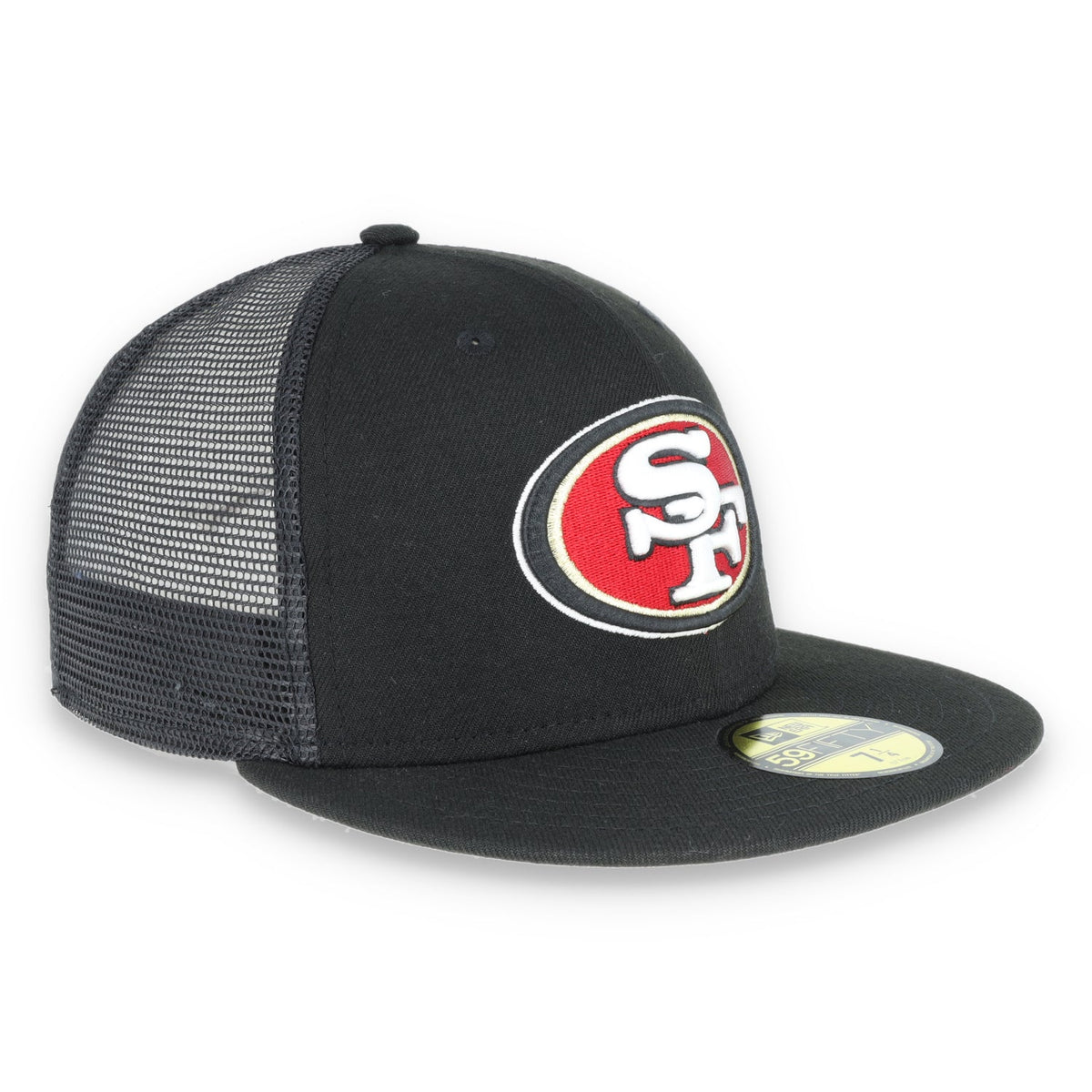 San Francisco 49ers New Era 59FIFTY MESHBACK-BLACK product image 3, provided for visual reference and product detail review