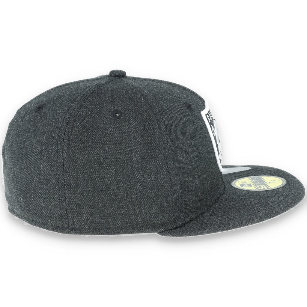 Las Vegas Raiders New Era 59Fifty Fitted Shield Logo -Black Heather product image 4, provided for visual reference and