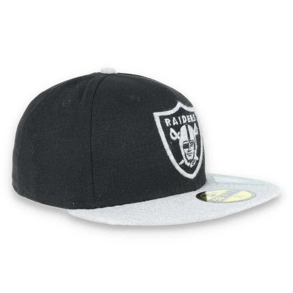 New Era Las Vegas Raiders Basic 59Fifty Fitted hat-black/heather grey product image 3, provided for visual reference and