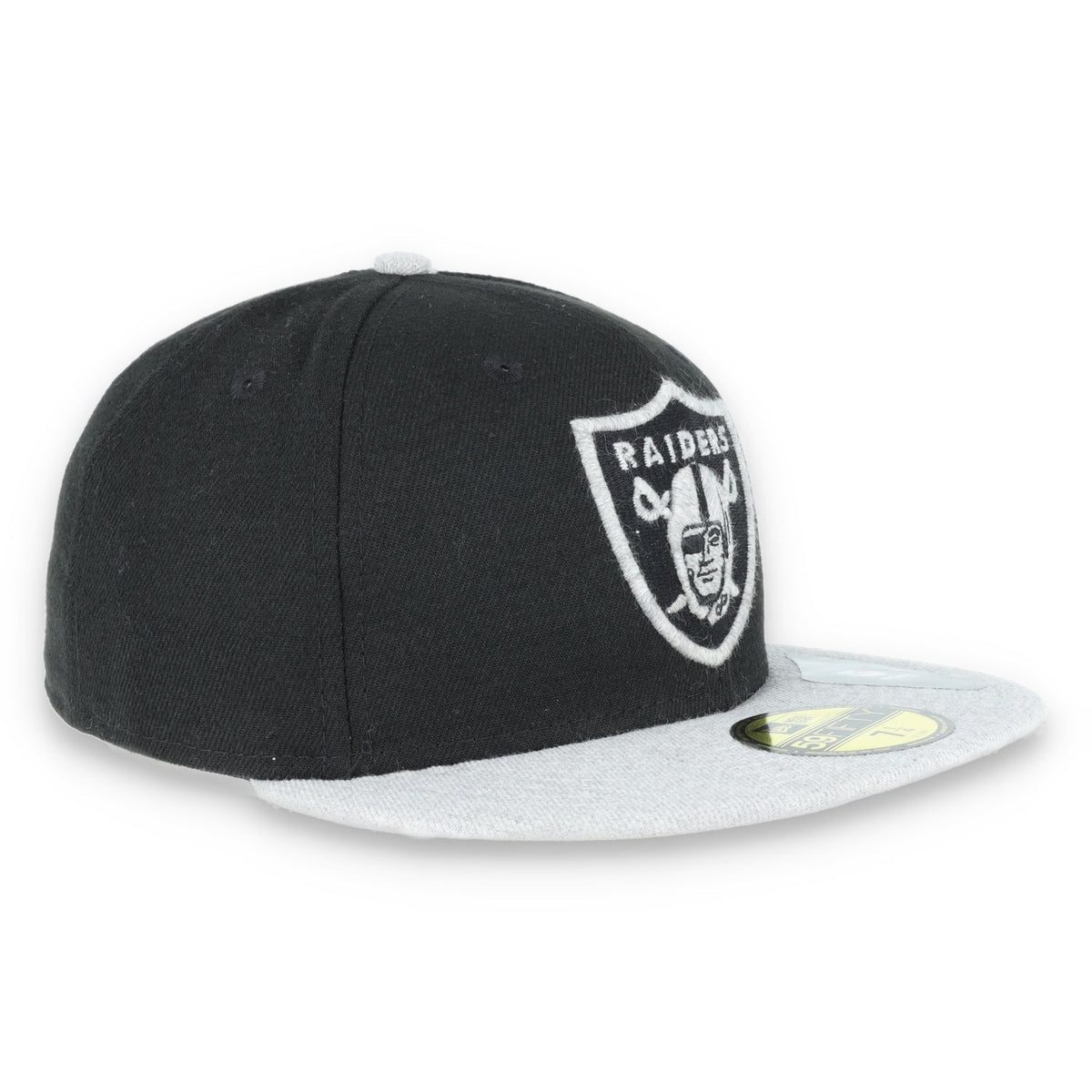 New Era Las Vegas Raiders Basic 59Fifty Fitted hat-black/heather grey product image 3, provided for visual reference and