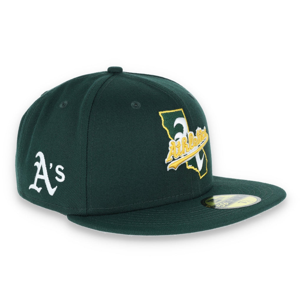 Oakland Athletics New Era Local C1 59Fifty Fitted Hat product image 3, provided for visual reference and product detail