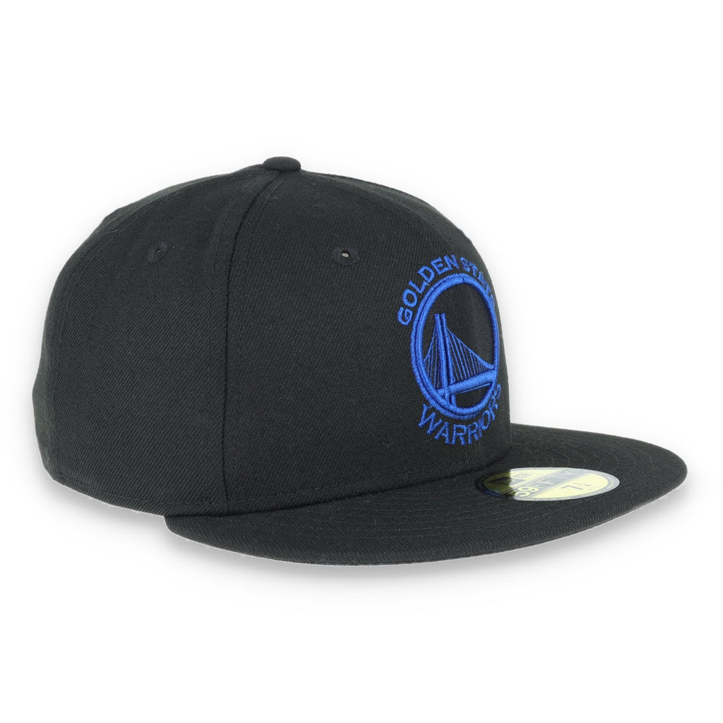 Golden State Warriors New Era 59Fifty Hat-Black/Dark Blue product image 3, provided for visual reference and product detail