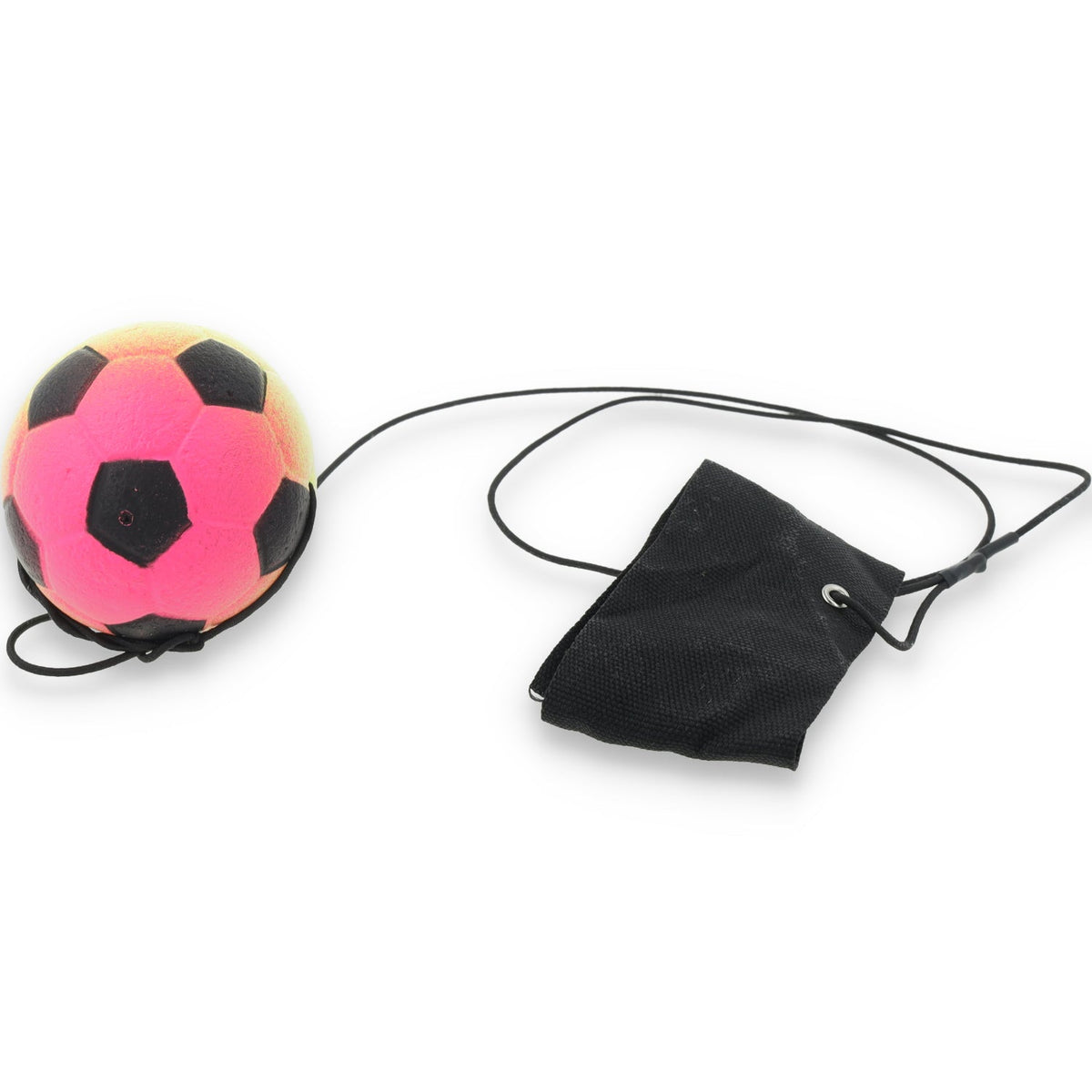 Return Rubber Soccer Ball on Nylon String with Wrist Band - Rainbow product image 2, provided for visual reference and