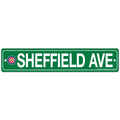 Sheffield Street Sign Plastic product image 1, provided for visual reference and product detail review