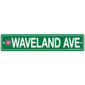 Waveland Street Sign Plastic product image 1, provided for visual reference and product detail review