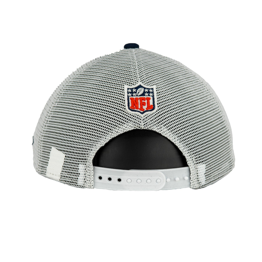 Chicago Bears White/Navy New Era 9SEVENTY Stretch-Snapback Hat product image 7, provided for visual reference and product