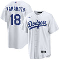 Yoshinobu Yamamoto Los Angeles Dodgers Home Jersey - White product image 1