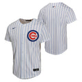 Chicago Cubs Nike Youth Home Baseline Jersey product image 1, provided for visual reference and product detail review