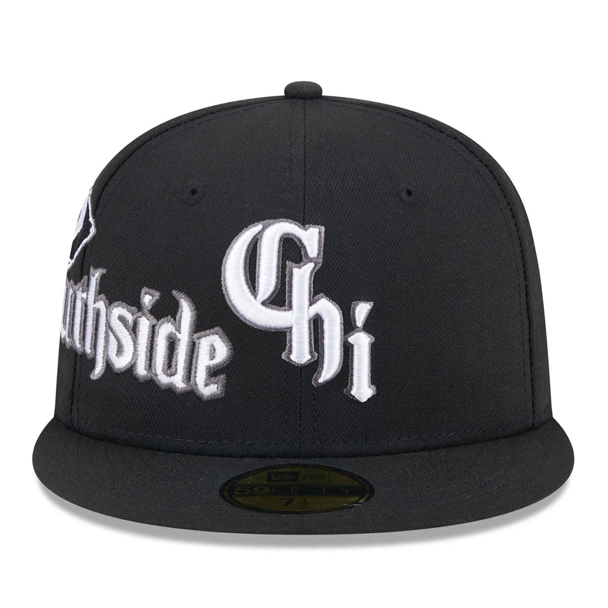 New Era Chicago White Sox City Connect Icon 59FIFTY Fitted Hat-Black product image 2, provided for visual reference and