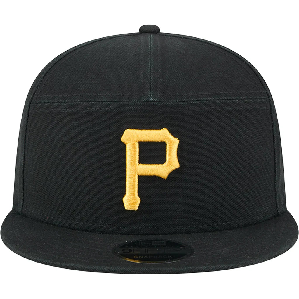 New Era Pittsburgh Pirates Cotton Canvas 9FIFTY Split Panel Hat product image 3, provided for visual reference and product
