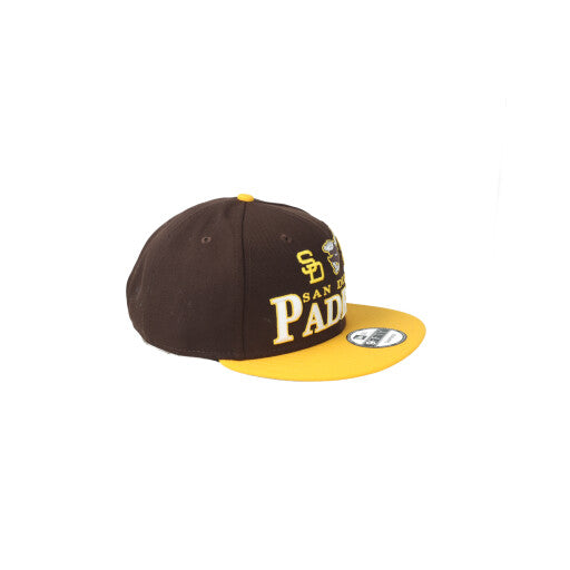 New Era San Diego Padres Archive Multi Logo 9FIFTY Snapback Hat product image 7, provided for visual reference and product
