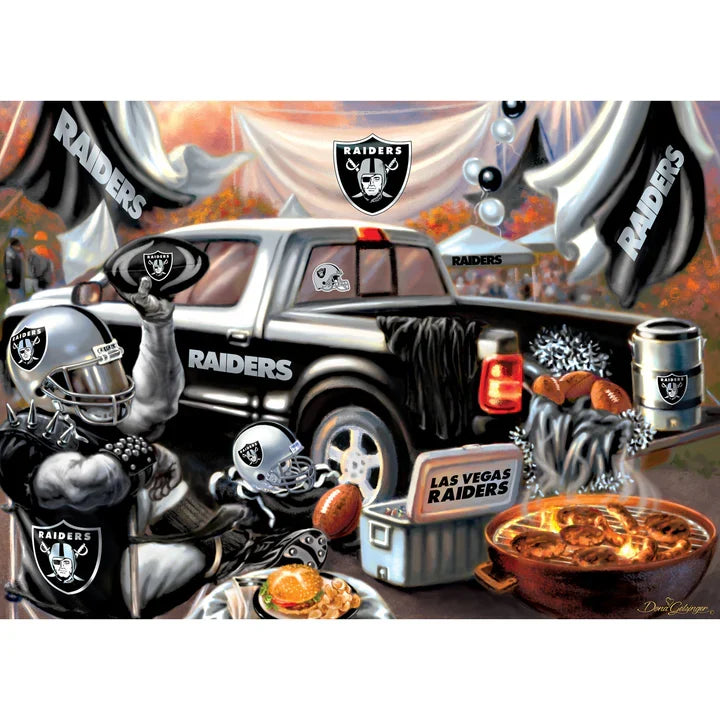Las Vegas Raiders Gameday 1000 Piece Jigsaw Puzzle product image 2, provided for visual reference and product detail review