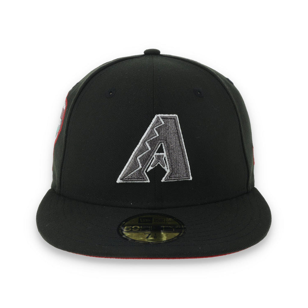 New Era Arizona Diamondback 1998 Inaugural Season Side Patch 59FIFTY Fitted Hat-Metallic Grey/Black product image 2,