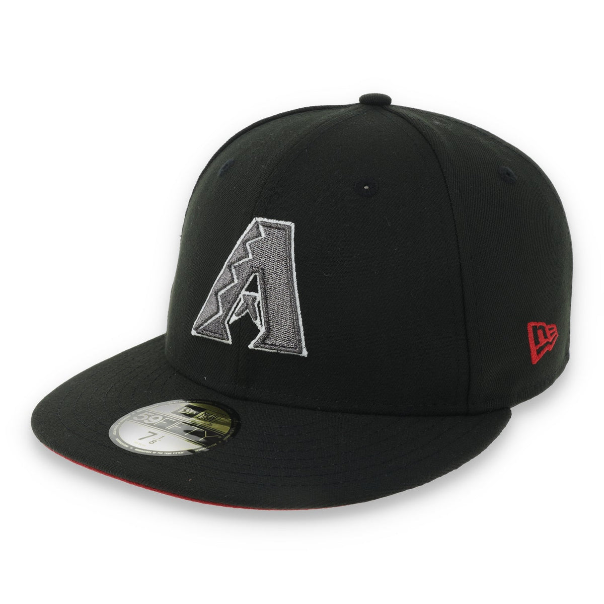 New Era Arizona Diamondback 1998 Inaugural Season Side Patch 59FIFTY Fitted Hat-Metallic Grey/Black product image 3,