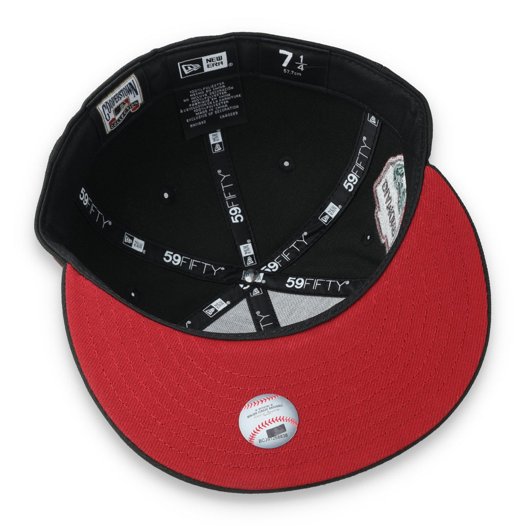 New Era Arizona Diamondback 1998 Inaugural Season Side Patch 59FIFTY Fitted Hat-Metallic Grey/Black product image 5,